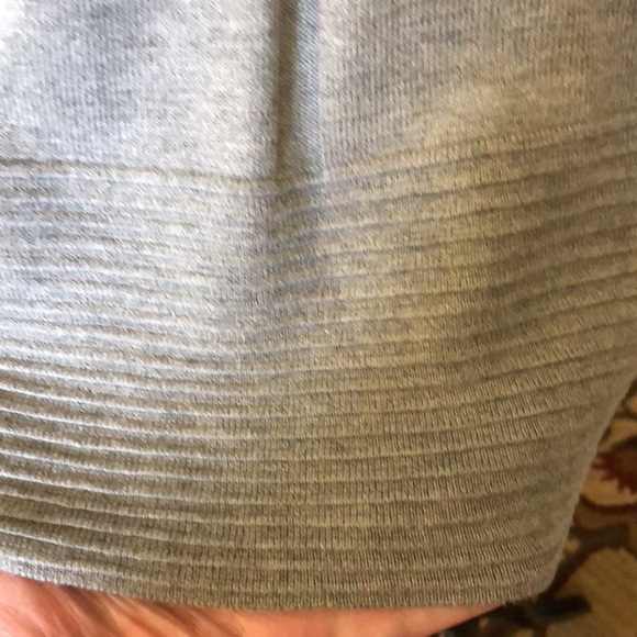 CYRUS Size 2X Scoopneck Ribbed Trim Tunic length Soft Gray Classic $88 NEW - Picture 9 of 16
